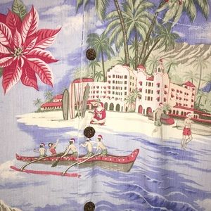 Tommy Bahama Silk Shirt Medium Christmas Edition